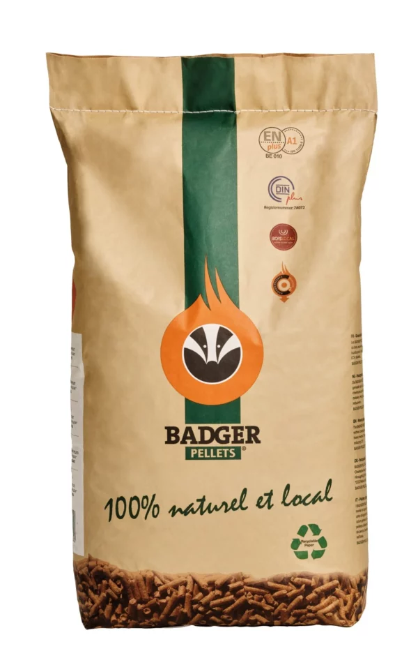BADGER Pellets – Pallet van 65 zakken x 15 kg (975 kg) - Afbeelding 2