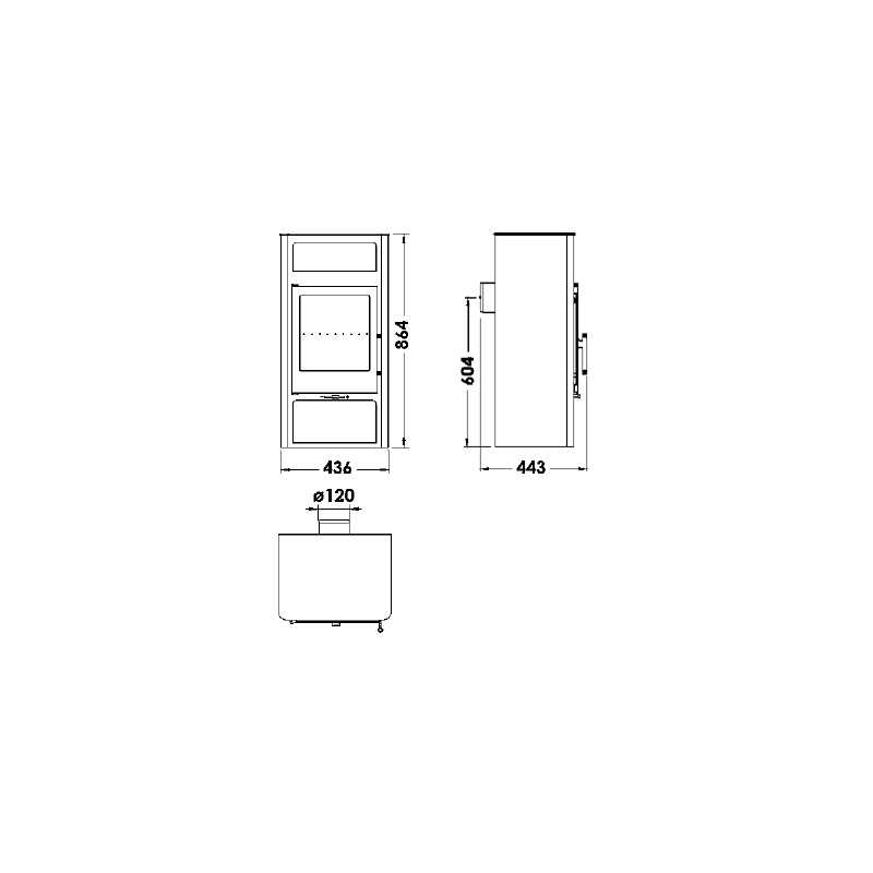Houtkachel Altea 5,9 kW - Afbeelding 3