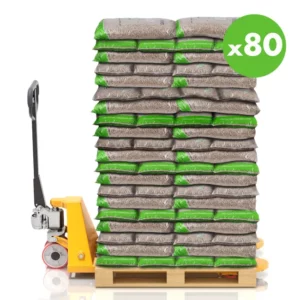 WOOD PELLETS - Houtpellets zak 15 KG - X80 zakken - 1200KG - ENERVER