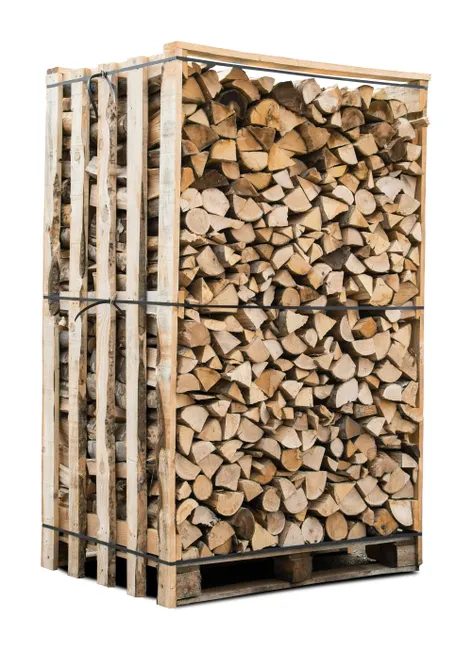 Box 3 stères 30cm droog haardhout - palet van 2,1m3 eik/beuk : kastanjebomen - Afbeelding 2