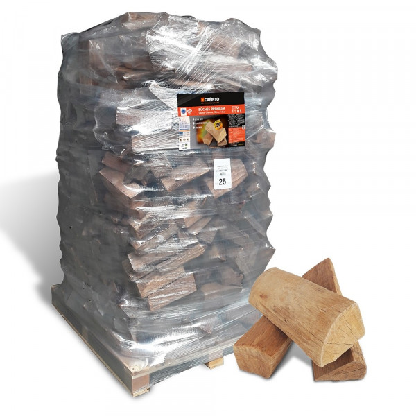 Bal van 25 cm geëtuveerde houtblokken G1-2000 DM3 – Eik/Beuk